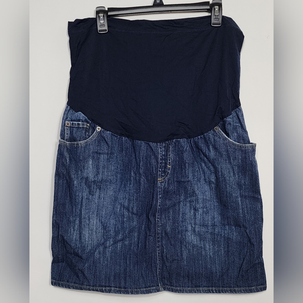 Liz Lange Maternity denim skirt, XL
